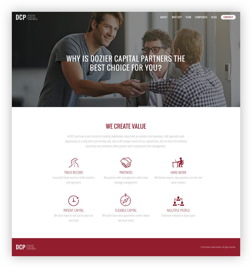 dozier capital website why choose desktop screens