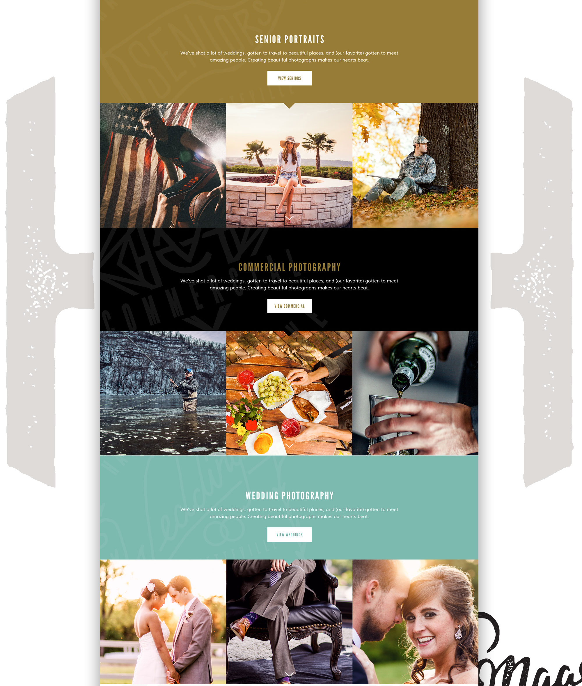hatch & maas website desktop screens